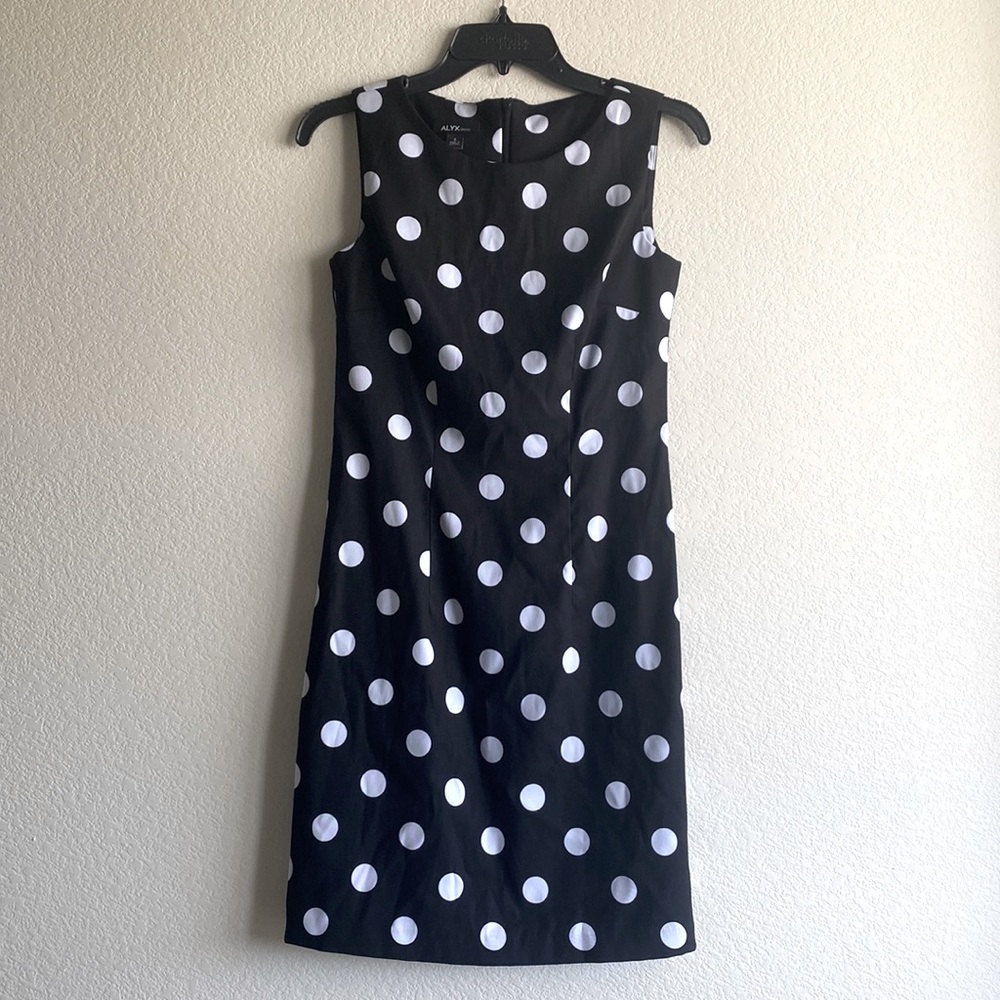 ALYX Black and white Polka Dot Sleeveless Dress